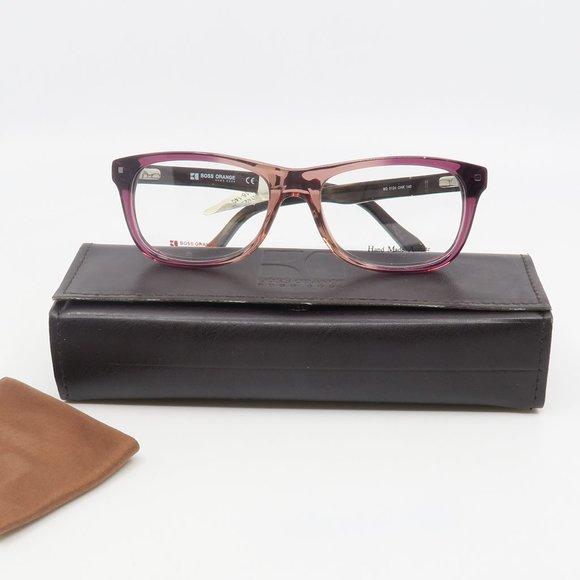 BO 0124 CHK Boss Orange New Pink/ Brown Eyeglasses - Picture 1 of 6